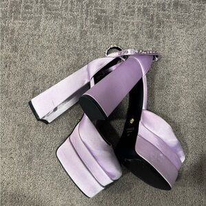 Versace Women's Platform Heels - Lavender